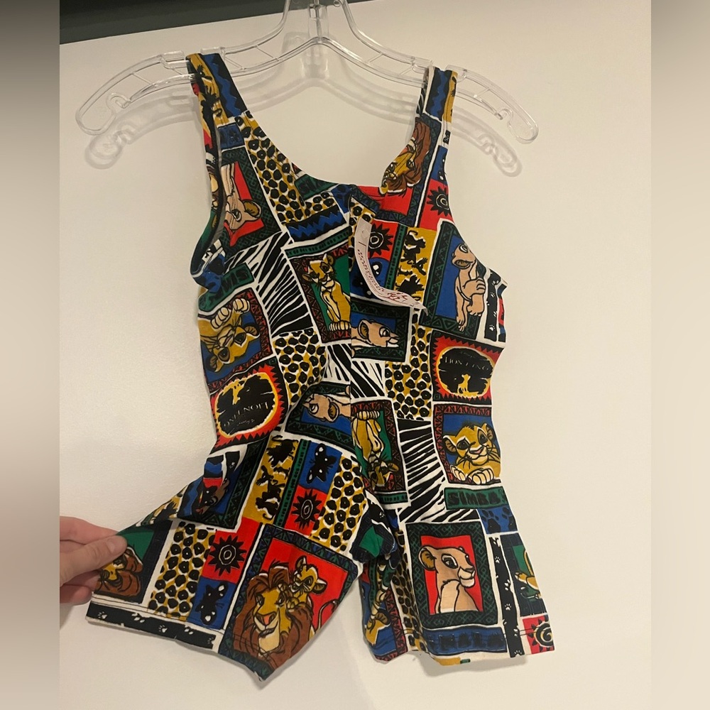 Vintage Hard Body Aerobic Unitard Youth XL Lion King Deadstock USA 90s Rare